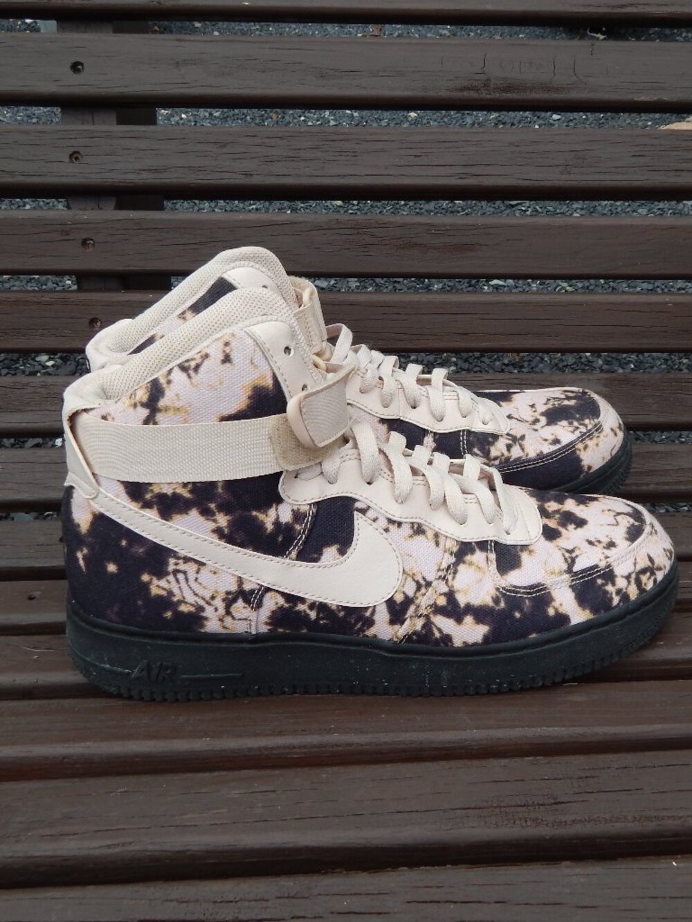 Nike Air Force 1 High Acid Wash Print Mens Shoes Sneakers Size 11.5